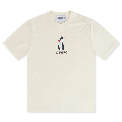 ICEBERG SYLVESTER THE CAT TEE - CREAM ICEBERG