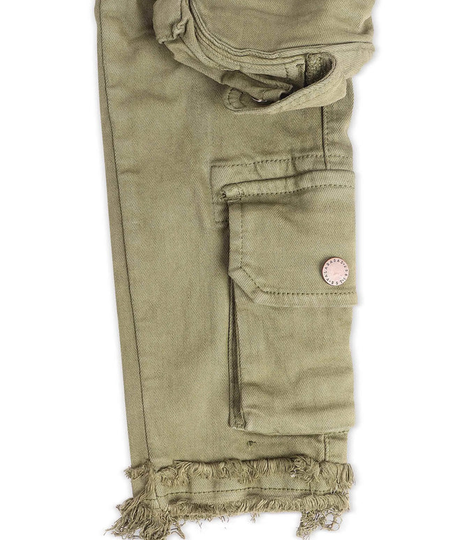 Valabasas Cliff Jump Cargo Jeans - Olive Wash