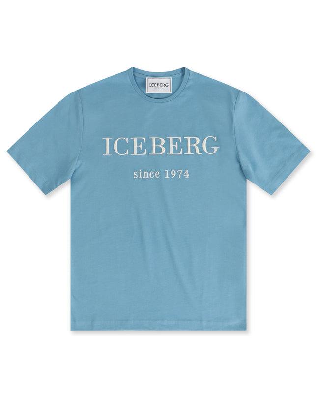 ICEBERG LOGO TEE - SKY BLUE
