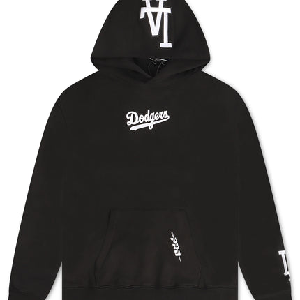 Pro Standard LA Dodgers Wingspan Drop Shoulder Hoodie - Black/White