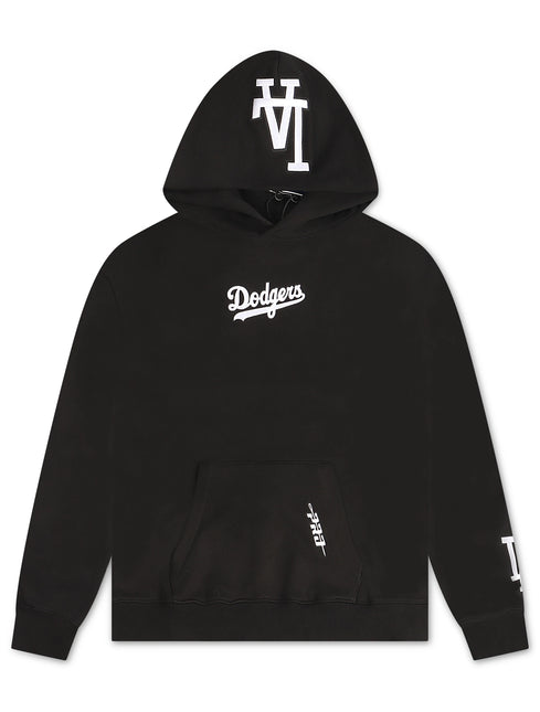 Pro Standard LA Dodgers Wingspan Drop Shoulder Hoodie - Black/White