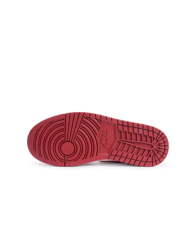 Air Jordan Womens 1 Mid SE - White/Team Red
