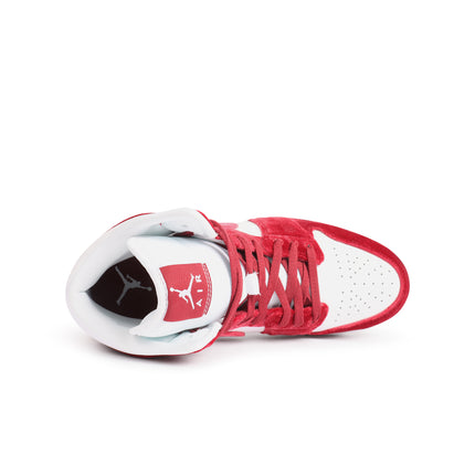 Air Jordan Womens 1 Mid SE - White/Team Red