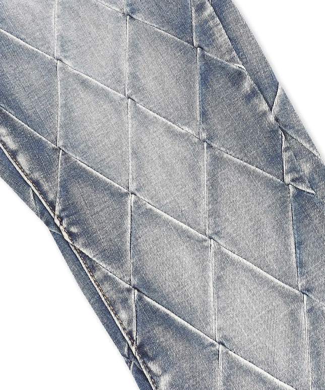 Valabasas Tire Stacked Jeans - Blue Washed