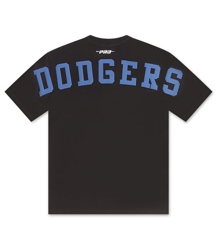 Los Angeles Dodgers Wingspan Shoulder Tee - Black/Blue