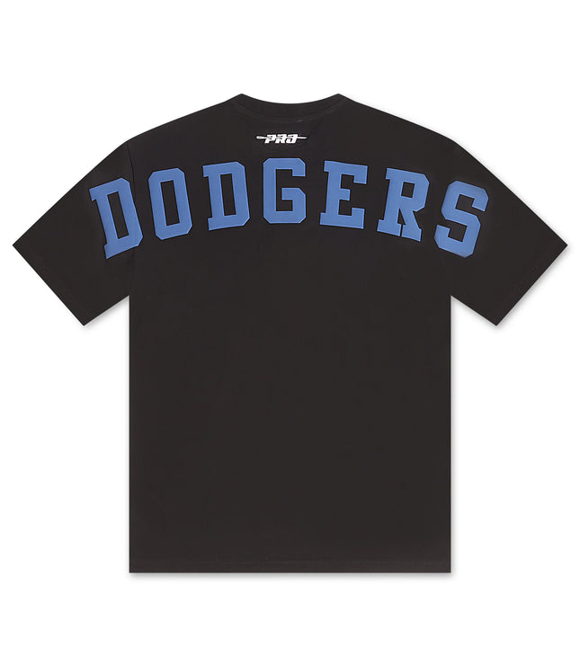 Los Angeles Dodgers Wingspan Shoulder Tee - Black/Blue