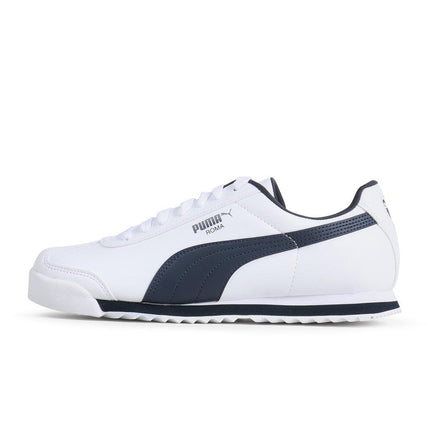 PUMA MENS ROMA BASIC - WHITE/NAVY PUMA