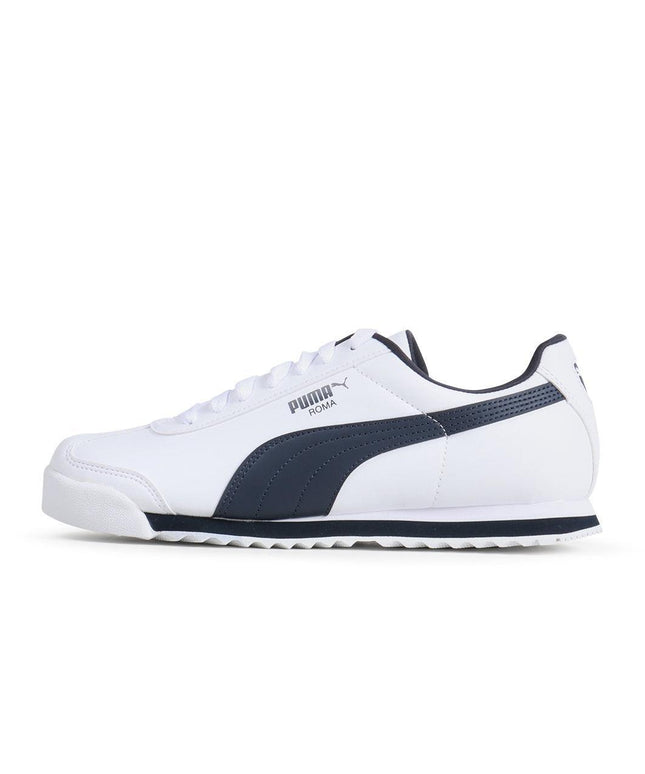 PUMA MENS ROMA BASIC - WHITE/NAVY PUMA