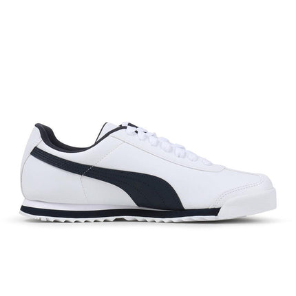 PUMA MENS ROMA BASIC - WHITE/NAVY PUMA