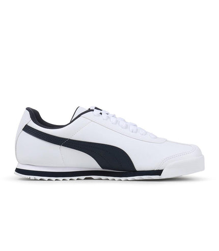 PUMA MENS ROMA BASIC - WHITE/NAVY PUMA