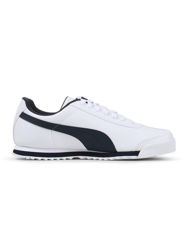 PUMA MENS ROMA BASIC - WHITE/NAVY PUMA