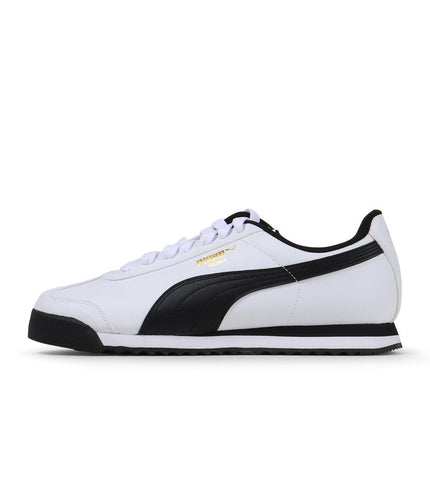 PUMA MENS ROMA BASIC - WHITE/BLACK PUMA