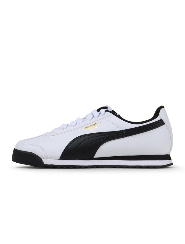 PUMA MENS ROMA BASIC - WHITE/BLACK PUMA