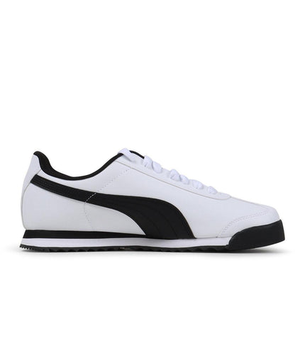 PUMA MENS ROMA BASIC - WHITE/BLACK PUMA