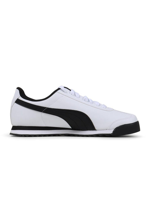 PUMA MENS ROMA BASIC - WHITE/BLACK PUMA