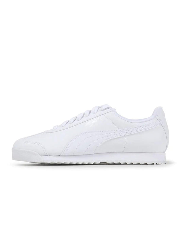 PUMA MENS ROMA BASIC - WHITE/ LIGHT GREY PUMA