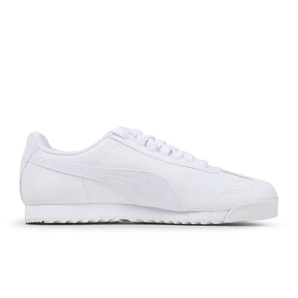 PUMA MENS ROMA BASIC - WHITE/ LIGHT GREY PUMA