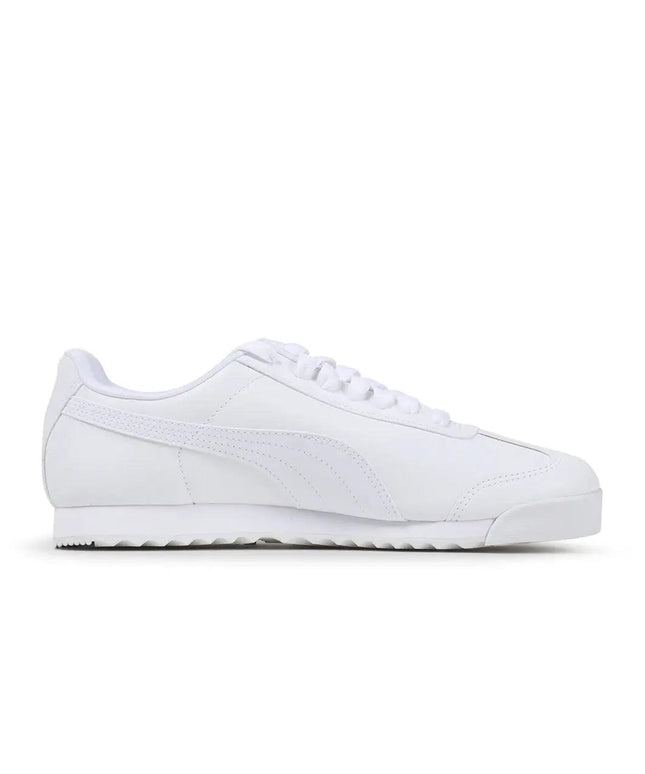 PUMA MENS ROMA BASIC - WHITE/ LIGHT GREY PUMA