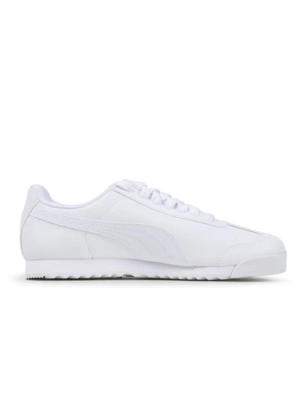 PUMA MENS ROMA BASIC - WHITE/ LIGHT GREY PUMA