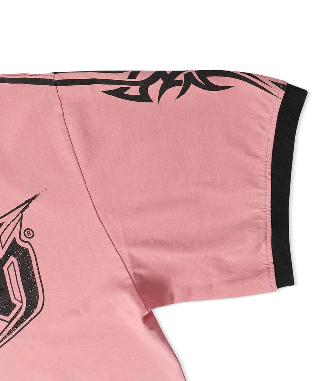 Wrathboy Child of God Cropped Tee - Pink