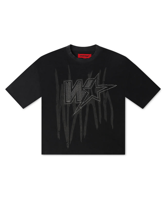 Wrathboy Get Even Cropped Tee - Black