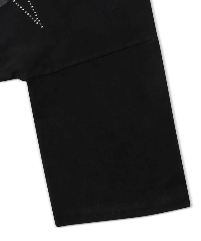 Wrathboy Get Even Cropped Tee - Black
