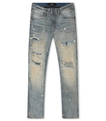 Jordan Craig Dimensional Denim Straight Leg Jeans - Iced Lager