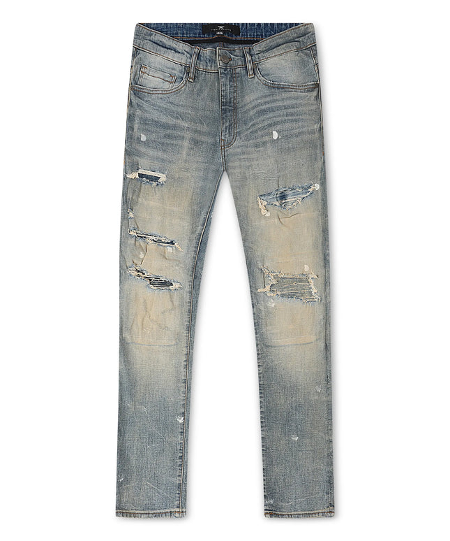 Jordan Craig Dimensional Denim Straight Leg Jeans - Iced Lager