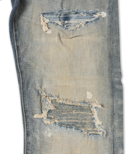 Jordan Craig Dimensional Denim Straight Leg Jeans - Iced Lager