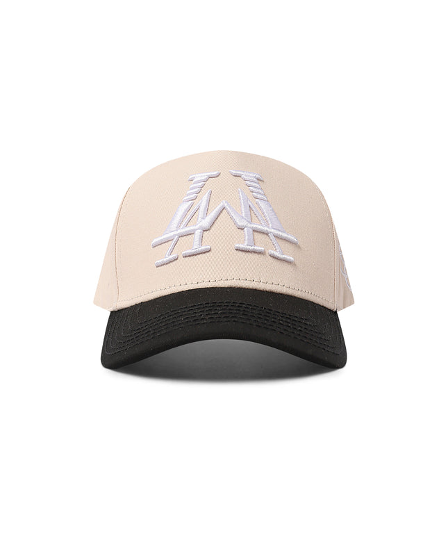 Reference Mirrored LA Hat - Cream/Black