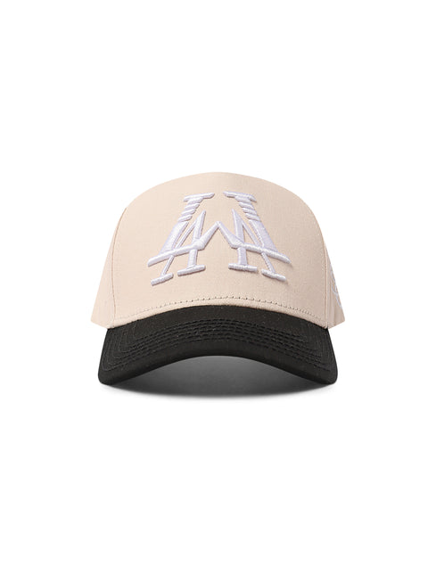 Reference Mirrored LA Hat - Cream/Black