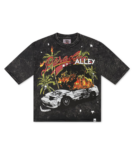 Frost Originals Motion Sick Cropped  Tee - Black