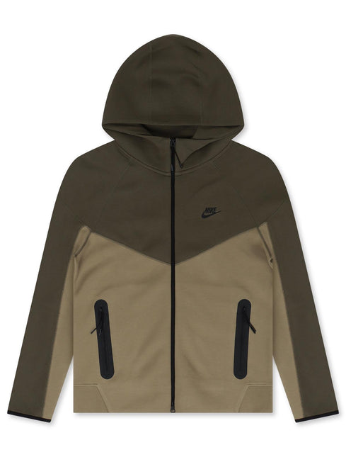 NIKE SPORTSWEAR TECH FLEECE HOODIE - MEDIUM OLIVE NIKE