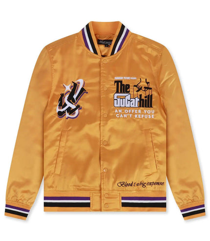 SUGARHILL MASSACRE SATIN JACKET - GOLD SUGAR HILL