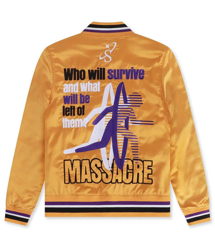 SUGARHILL MASSACRE SATIN JACKET - GOLD SUGAR HILL