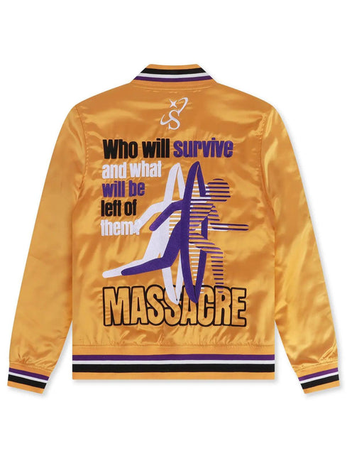 SUGARHILL MASSACRE SATIN JACKET - GOLD SUGAR HILL