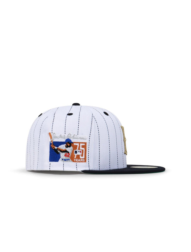 NEW ERA 5950 BROOKLYN DODGERS JACKIE ROBINSON HAT - STRIPE WHITE NEW ERA