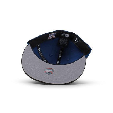 NEW ERA 5950 DODGERS 50TH ANNIVERSARY HAT - BLUE/BLACK NEW ERA