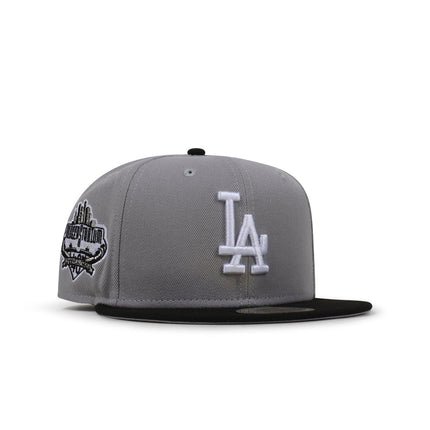 NEW ERA 5950 DODGERS 40TH ANNIVERSARY HAT - GRAY/BLACK NEW ERA