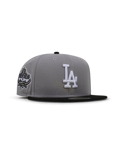 NEW ERA 5950 DODGERS 40TH ANNIVERSARY HAT - GRAY/BLACK NEW ERA