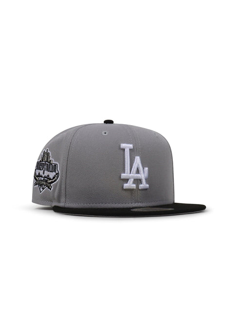 NEW ERA 5950 DODGERS 40TH ANNIVERSARY HAT - GRAY/BLACK NEW ERA