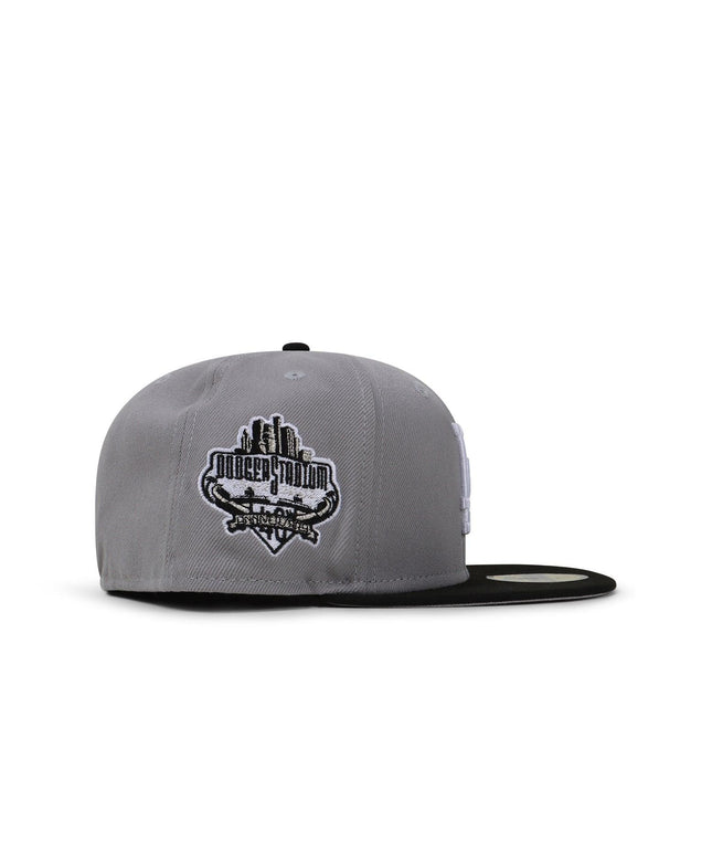 NEW ERA 5950 DODGERS 40TH ANNIVERSARY HAT - GRAY/BLACK NEW ERA