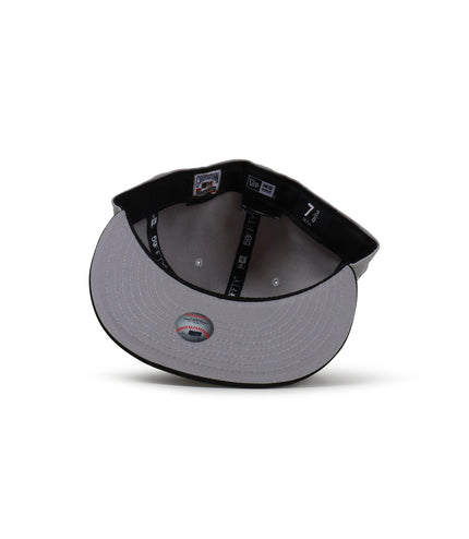 NEW ERA 5950 DODGERS 40TH ANNIVERSARY HAT - GRAY/BLACK NEW ERA