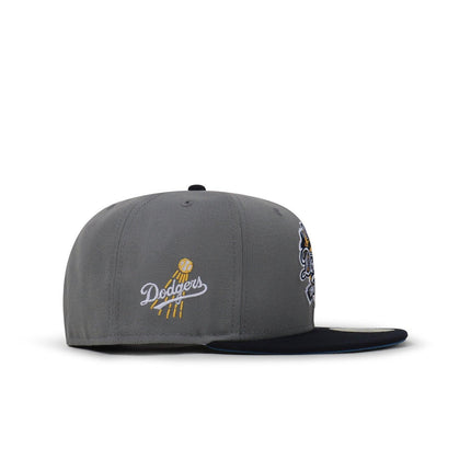 NEW ERA 5950 DODGERS 100TH ANNIVERSARY HAT - MISTY MORNING/NAVY NEW ERA