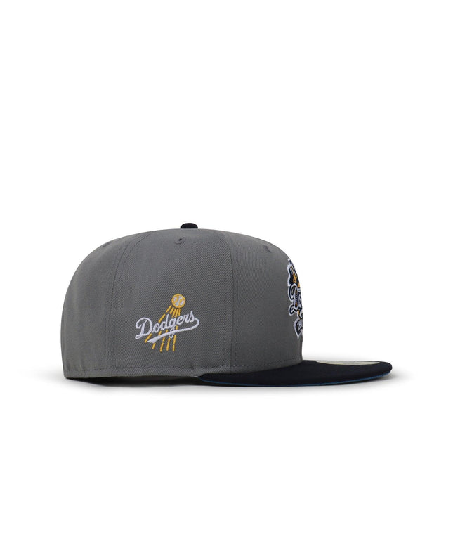 NEW ERA 5950 DODGERS 100TH ANNIVERSARY HAT - MISTY MORNING/NAVY NEW ERA