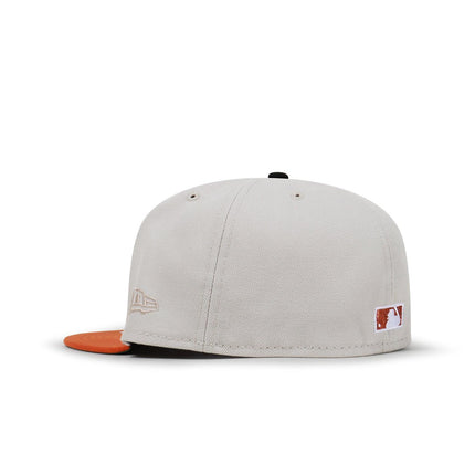 NEW ERA 5950 DODGERS 50th ANNIVERSARY HAT - STONE/BURNT ORANGE NEW ERA