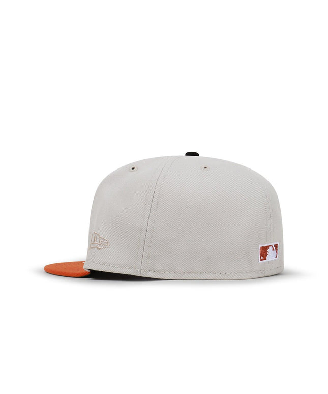 NEW ERA 5950 DODGERS 50th ANNIVERSARY HAT - STONE/BURNT ORANGE NEW ERA
