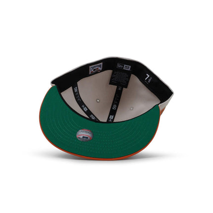 NEW ERA 5950 DODGERS 50th ANNIVERSARY HAT - STONE/BURNT ORANGE NEW ERA