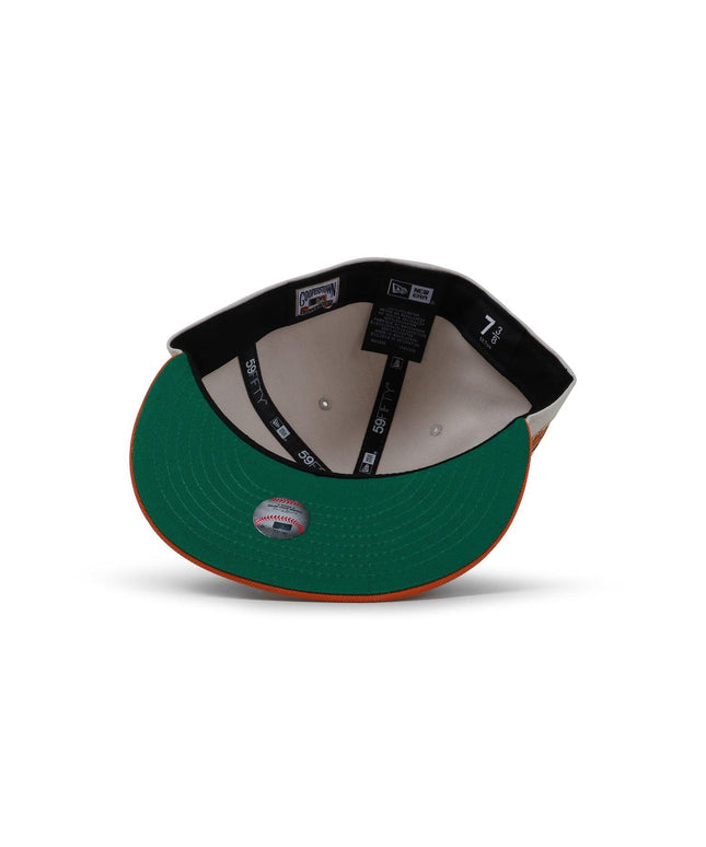 NEW ERA 5950 DODGERS 50th ANNIVERSARY HAT - STONE/BURNT ORANGE NEW ERA