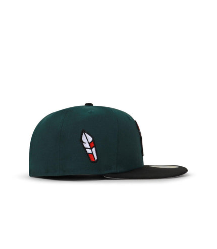 NEW ERA 5950 YAQUIS DE OBREGON HAT - GREEN/BLACK NEW ERA